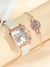 Relógio de quartzo quadrado simples feminino, bracelete de diamantes para a vid - Casa Xique Xique