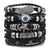 Moda pulseira viking pulseira para homens mão pulseiras tecido crânio mão jó