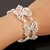 925 Prata Charme Pulseiras Para Mulheres, AAAAA Pulseira De Cristal De Zircão, - comprar online
