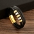 Pulseira de couro de alta qualidade dos homens clássico moda tigre olho frisado - Casa Xique Xique