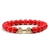 Ágata Matte Haltere Charm Bracelet, Pulseira de Contas Masculinas, Preto Natura - comprar online