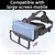 Novo óculos de realidade virtual 3d com fone de ouvido