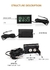 Mini termômetro digital LCD com sonda à prova d'água, sensor de temperatura c