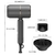Profissional portátil cabelo secador com difusor, secador jônico para mulheres - comprar online