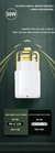 Carregador rápido magnético sem fio para Apple, cabo PD original, USB-C, iPhon
