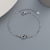 Ventfille-Prata Pulseira Coração Duplo Amor para o Sexo Feminino, Contas Ocas - Casa Xique Xique