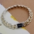 New High-end das Mulheres Mens Fine S925 Sterling Silver Bracelet Moda Jóias Pr