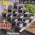 Frascos de especiarias magnéticos com cremalheira de parede Latas de especiaria - comprar online