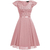 Vestido de renda retrô com decote em v feminino,