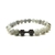 Ágata Matte Haltere Charm Bracelet, Pulseira de Contas Masculinas, Preto Natura - Casa Xique Xique