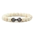 Ágata Matte Haltere Charm Bracelet, Pulseira de Contas Masculinas, Preto Natura - comprar online