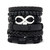 Moda pulseira viking pulseira para homens mão pulseiras tecido crânio mão jó - loja online