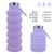 Garrafa De Água De Silicone Portátil, Garrafas De Esporte Dobráveis, Copos De