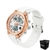 Sanda relógio de pulso feminino, impermeável, quartzo, com cronógrafo, com ca - comprar online