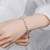 Pulseira de bola oca com corrente para mulheres, joalheria fina, bonita e adorá na internet