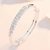 Bracelete em Forma de Folha Aberta para Mulheres, 925 Prata Esterlina, Pulseira - Casa Xique Xique