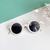 Cartoon Bear Shape Round Sunglasses for Children, Cute Leopard, Double Color, Cl