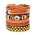 Moda pulseira viking pulseira para homens mão pulseiras tecido crânio mão jó