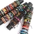 Imagem do Atacado 10/20/30/50/100 pçs/lote pulseiras de couro vintage para mulheres estil