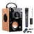 Alto-falante Bluetooth sem fio, Subwoofer, Rádio FM, Estéreo 3D, Karaoke Sound - Casa Xique Xique