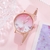 Relógio de quartzo feminino com mostrador rosa borboleta, relógio feminino, re - loja online