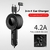 Carregador de Carro Retrátil, 3 em 1, 18W, Adaptador, Cabo Micro USB, Carregame na internet