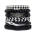 Moda pulseira viking pulseira para homens mão pulseiras tecido crânio mão jó na internet