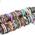 Imagem do Atacado 10/20/30/50/100 pçs/lote pulseiras de couro vintage para mulheres estil