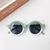 Cartoon Bear Shape Round Sunglasses for Children, Cute Leopard, Double Color, Cl