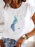 Camiseta de manga curta casual - loja online