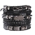 Moda pulseira viking pulseira para homens mão pulseiras tecido crânio mão jó - loja online