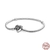 925 Sterling Silver Pulseira em Forma de Coração, adequado para Pandora, Bucke