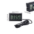 Mini termômetro digital LCD com sonda à prova d'água, sensor de temperatura c