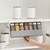 Cozinha tempero garrafa armazenamento Rack, auto-adesivo, montado na parede, Und na internet