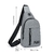 Peito Bag Moda Nova Cor Sólida Homens Peito Bag Outdoor Casual Moda Um Ombro Cr - Casa Xique Xique