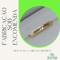 GRAVAÇÃO À LASER EM COR PRETA