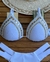 Conjunto Cortinão Bordado 2 Tiras Branco - Beca Moda Praia