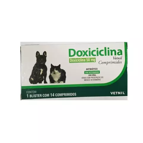 DOXICICLINA 50MG VETNIL 14 COMPRIMIDOS