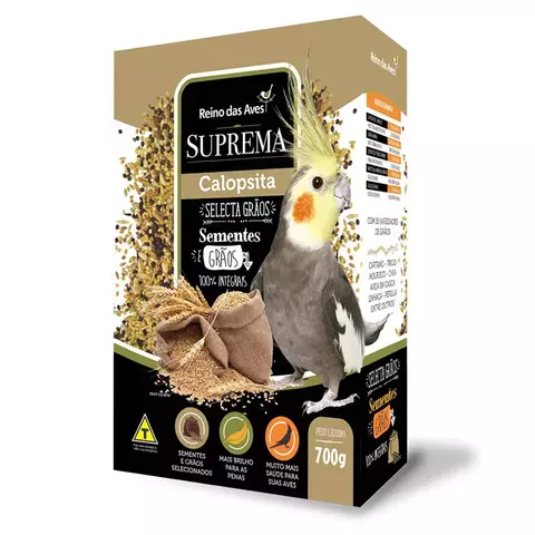 SUPREMA SELECTA CALOPSITA REINO DAS AVES 700GR