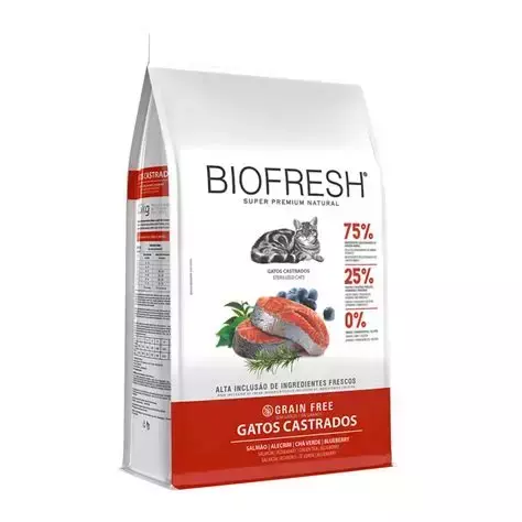 BIOFRESH GATOS CASTRADOS SALMÃO 7KG