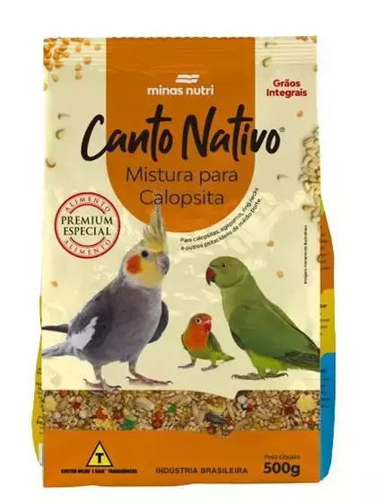 CANTO NATIVO MISTURA PARA CALOPSITA 500G