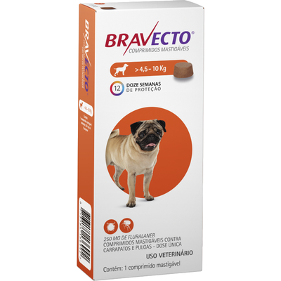 BRAVECTO P/ CAES DE 4,5 A 10 KG CONT. 1 COMP
