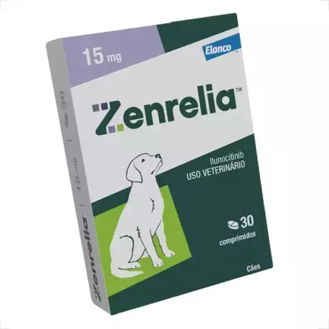 TRATAMENTO DERMATOLÓGICO ELANCO ZENRELIA CÃES 15MG C/30 COMP