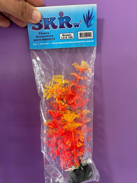 PLANTA DECORATIVAS PARA AQUÁRIO 17CM MODELO LX-S 709