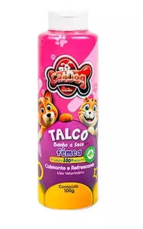 TALCO CATDOG CÃO E GATO FÊMEA 100GR