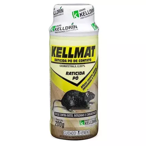 RATICIDA PÓ DE CONTATO KELLDRIN 200G