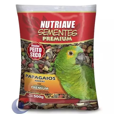 ALINUTRI SEMENTES PREMIUM PAPAGAIOS E ARARAS 500G