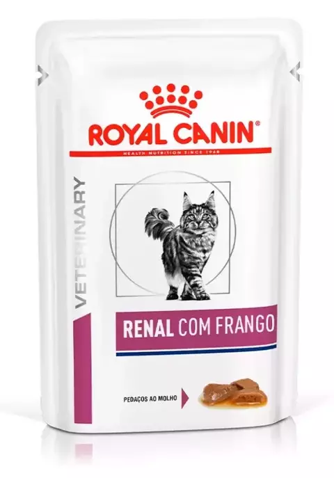 ROYAL CANIN WET SACHÊ FELINE RENAL COM FRANGO 85G