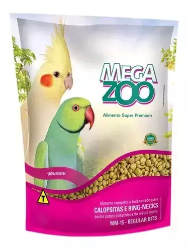 MEGAZOO EXTRUSADA CALOPSITA / RING-NECKS MM15 300G