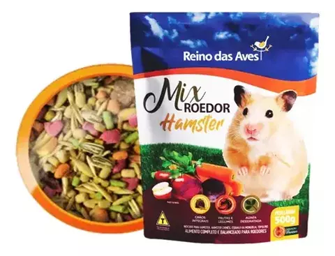 MIX ROEDOR HAMSTER REINO DAS AVES 500G